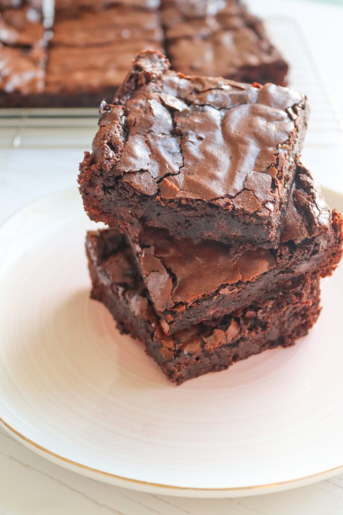 Vegan Chocolate Brownie Stack